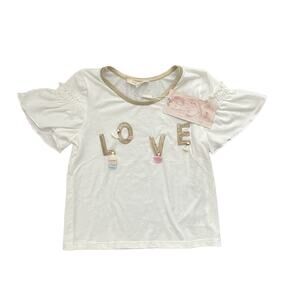 NWT Baby Sara (6x) Sequin LOVE Tee